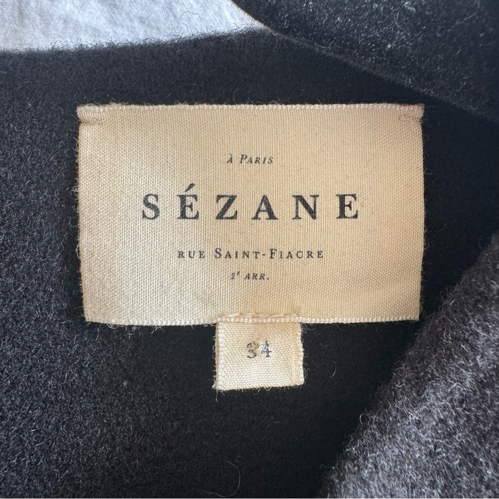 Sezane Black Dress - 100% Wool - Picture 6 of 8
